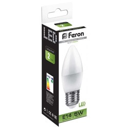   Feron 5 230V E27 4000K C37 LB-72, 25765.  2