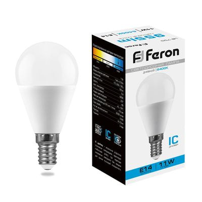   Feron 11 230V E14 6400K G45 LB-750, 25948 ()