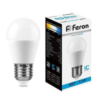   Feron 11 230V E27 6400K G45 LB-750, 25951 ()