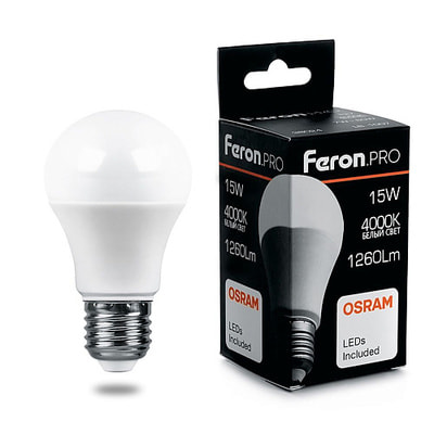   Feron 15 230V E27 4000K A60 LB-1015, 38036