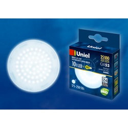   Uniel LED-GX53-10W/6500K/GX53/FR PLZ01WH  (UL-00005313)