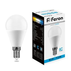   Feron 11 230V E14 6400K G45 LB-750, 25948