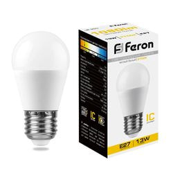   Feron 13 230V E27 2700K G45 LB-950, 38104