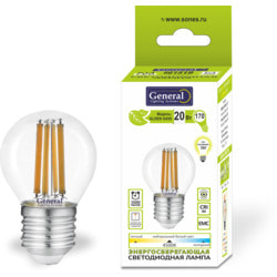    General Lighting 20  661518 GLDEN-G45S-20-230-E27-2700